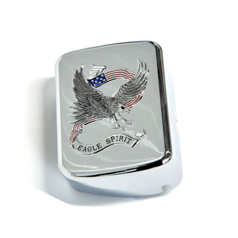 CUSTOM COIL COVER. EAGLE. CHROME 908910