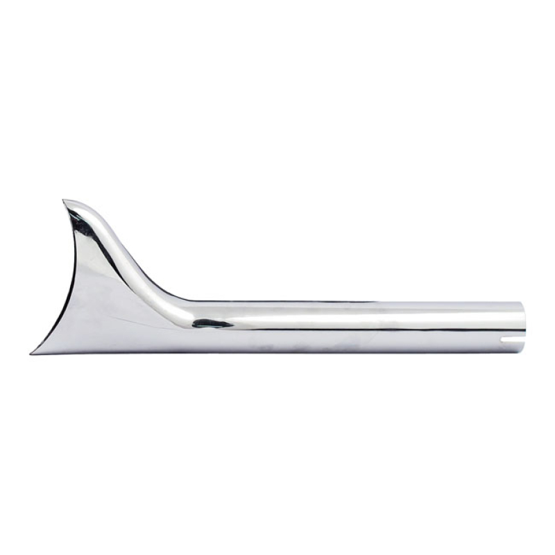 SLIP-ON FISHTAIL EXHAUST EXTENSION 18&quot; LONG CHROME SLIP-ON FISHTAIL ST 909023
