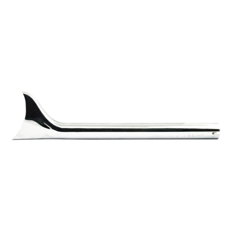 SLIP-ON FISHTAIL EXHAUST EXTENSION 24&quot; LONG CHROME SLIP-ON FISHTAIL ST 909038