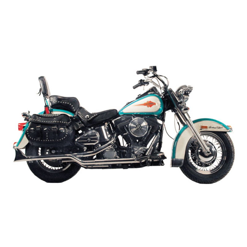 PAUGHCO, DUAL SHOTGUN HEADPIPES CHROME. 1 3/4&quot; HEAD PIPES. DESIGNED TO 909988