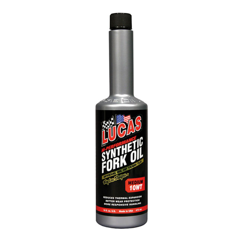 LUCAS, SYNTHETIC FORK OIL 10W. MEDIUM 910479