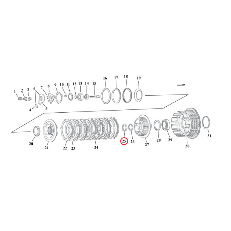 EASTERN RET.RING, CLUTCH HUB BEARING 911164