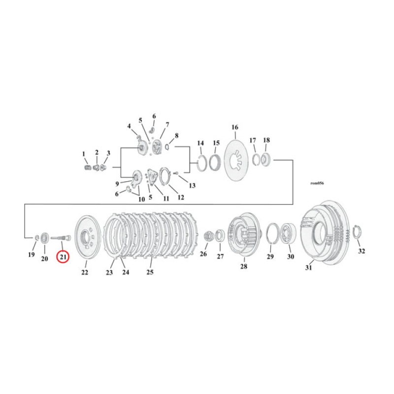 ADJUSTING SCREW, CLUTCH 911737