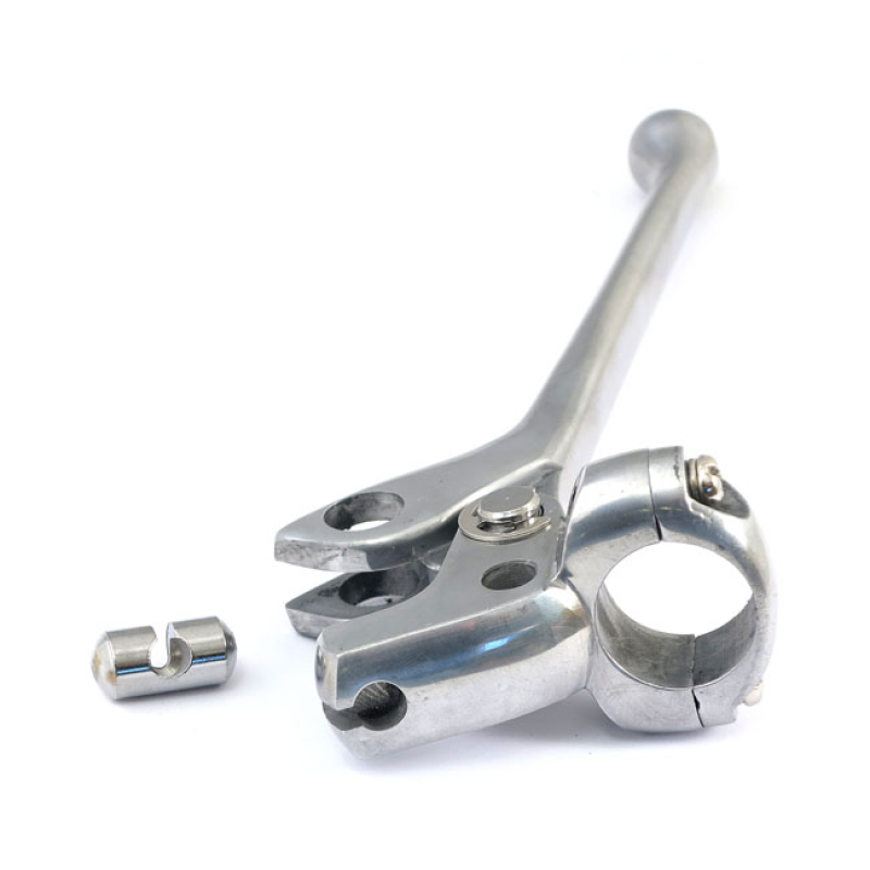 OEM STYLE CLUTCH/BRAKE LEVER ASSEMBLY POLISHED, 5/16&quot; - SMALL CABLE HO 913354