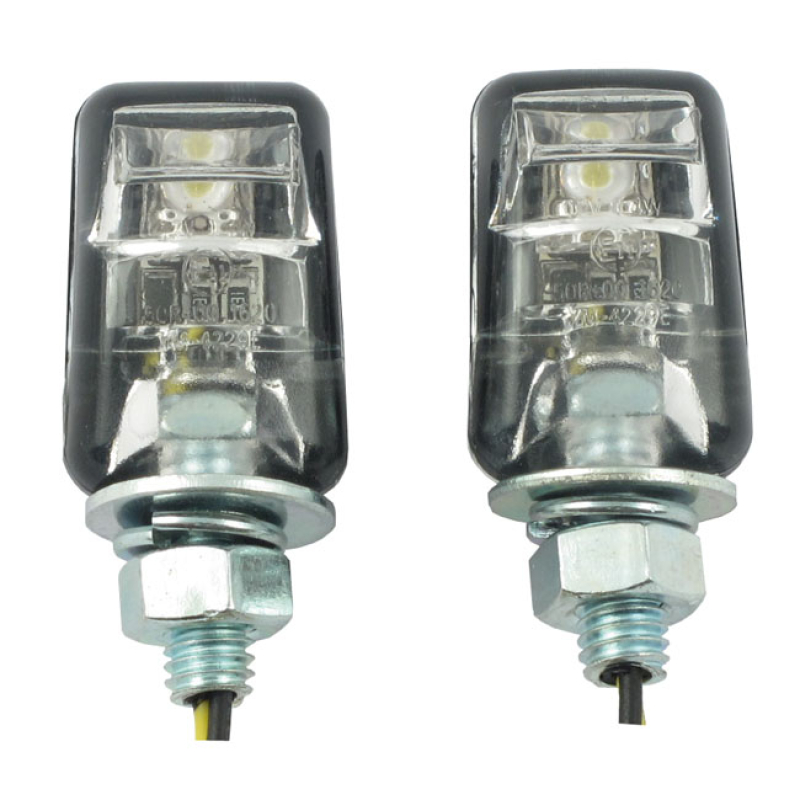 PICCO, LIGHTED LICENSE PLATE BOLT SET. BLACK WITH BLACK HOUSING.  HOLL 913688