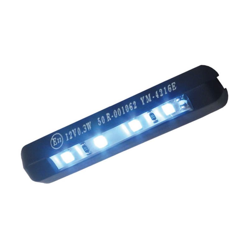 4-LED LICENSE PLATE LIGHT, BLACK FLEXIBLE RUBBER HOUSING, MOUNTS WITH 913690