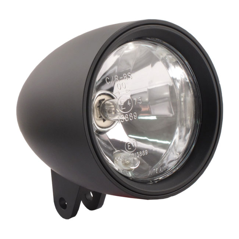 CLASSIC III 4-1/2&quot; HS1 HEADLAMP. BOTTOM MOUNT. BLACK - BLACK ALUMINUM 913942