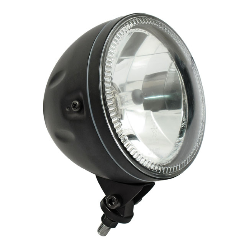 SKYLINE, 5-3/4&quot; H4 HEADLAMP. BOTTOM MOUNT. BLACK - BLACK   - BOTTOM MO 913991