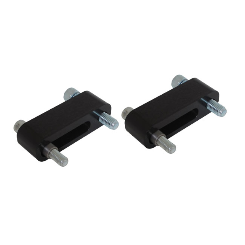 PINGEL PASSENGER FLOORBOARD EXTENDERS, 1&quot; BLACK. USED TO OFFSET THE PA 914002