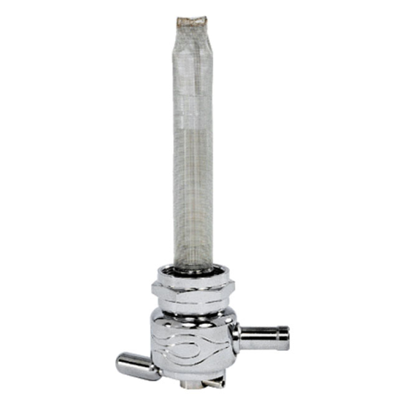 PINGEL, POWER-FLO PETCOCK ROUND FLAME FLAME DESIGN.  CHROME PLATED; 22 914410