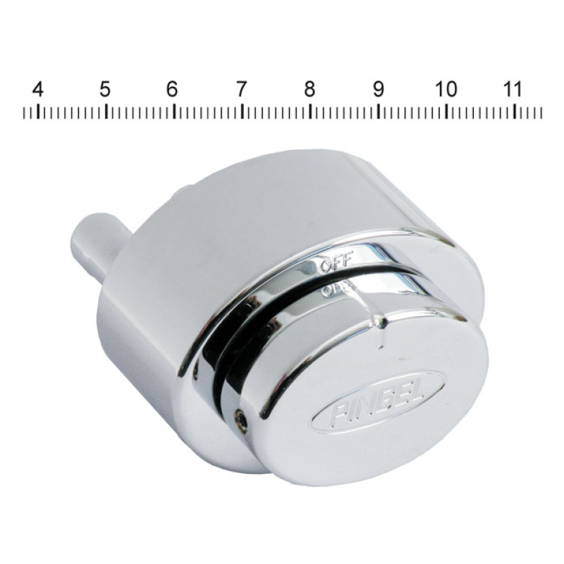 PINGEL, REMOTE CHOPPER PETCOCK CHROME PLATED BRASS FUEL VALVE THAT ALL 914566