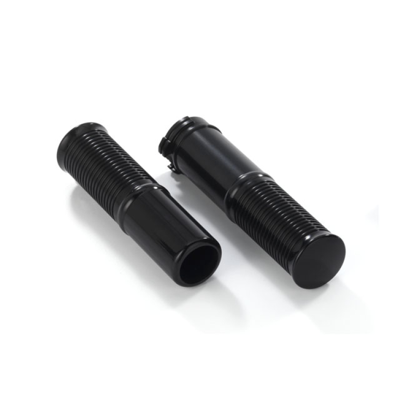 KUSTOM TECH, FL HANDLEBAR GRIP SET. BLACK ANODIZED BLACK ANODIZED ALUM 914948
