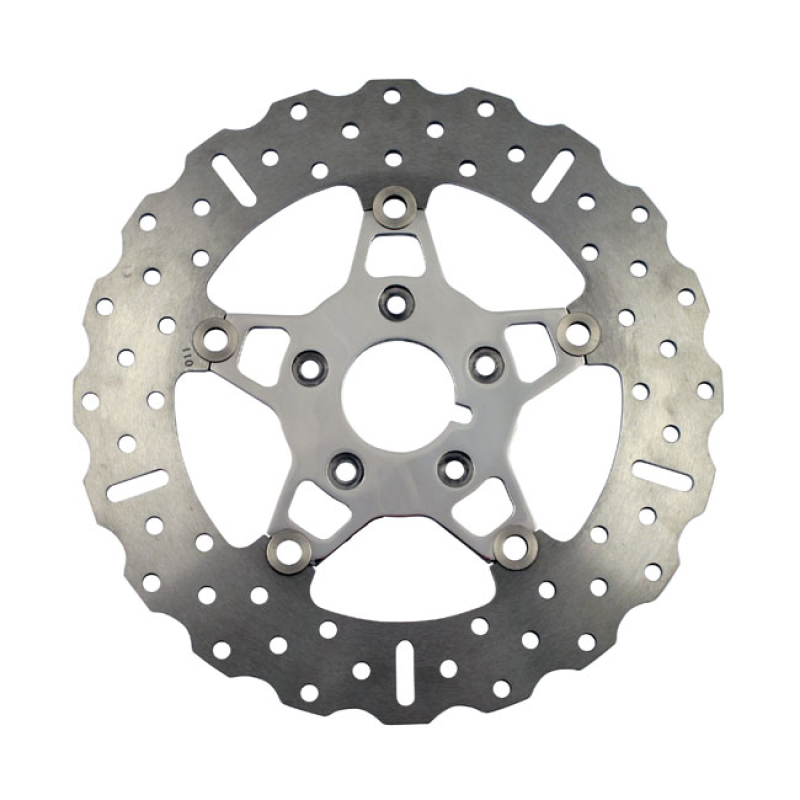EBC POL. STAINL. CONTOUR FLOATING ROTOR WIDE. FRONT. POLISHED CENTER. 915596