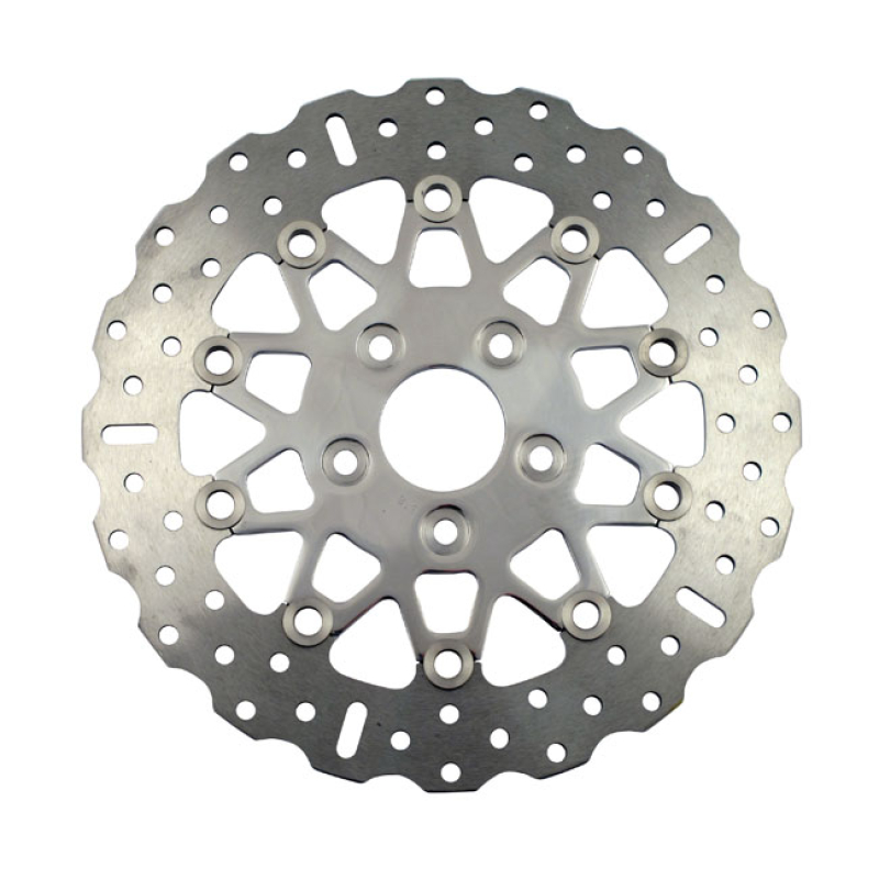 EBC POL. STAINL. CONTOUR FLOATING ROTOR REAR. NARROW. POLISHED CENTER. 915600