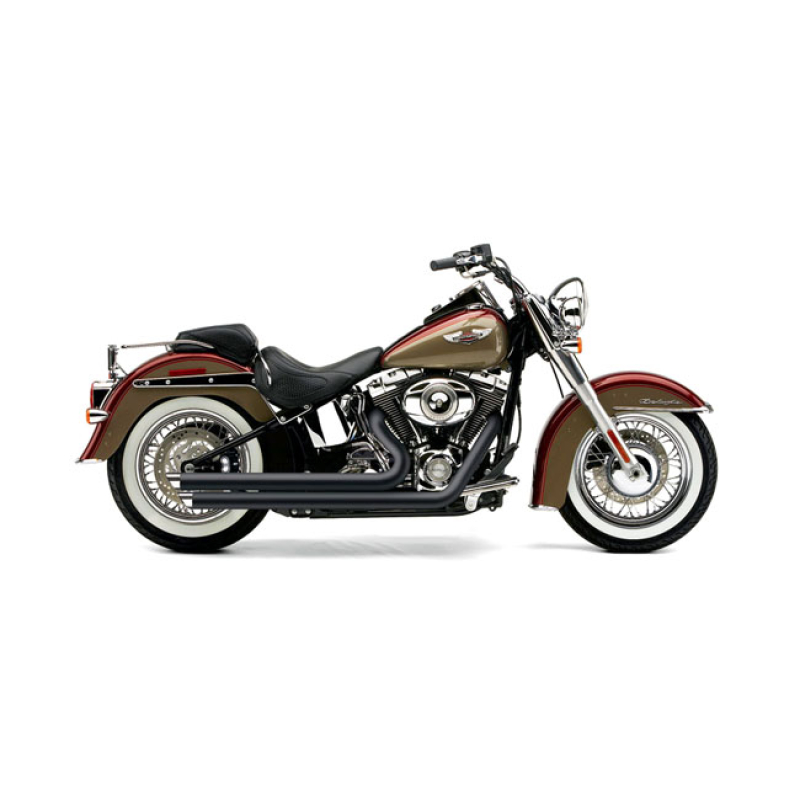 COBRA, SPEEDSTER SLASHDOWN EXHAUST. BLACK BLACK WITH CHROME END CAPS. 915870