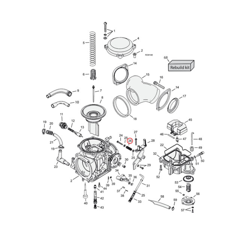 SPRING, IDLE CREW KEIHIN CV CARBURETOR OEM REPLACEMENT REFERENCE 27136 917013