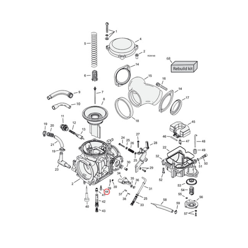 CVP, SLOW JET CV CARB .45 917068