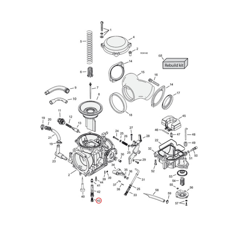 CVP, MAIN JET CV CARB .185 917081
