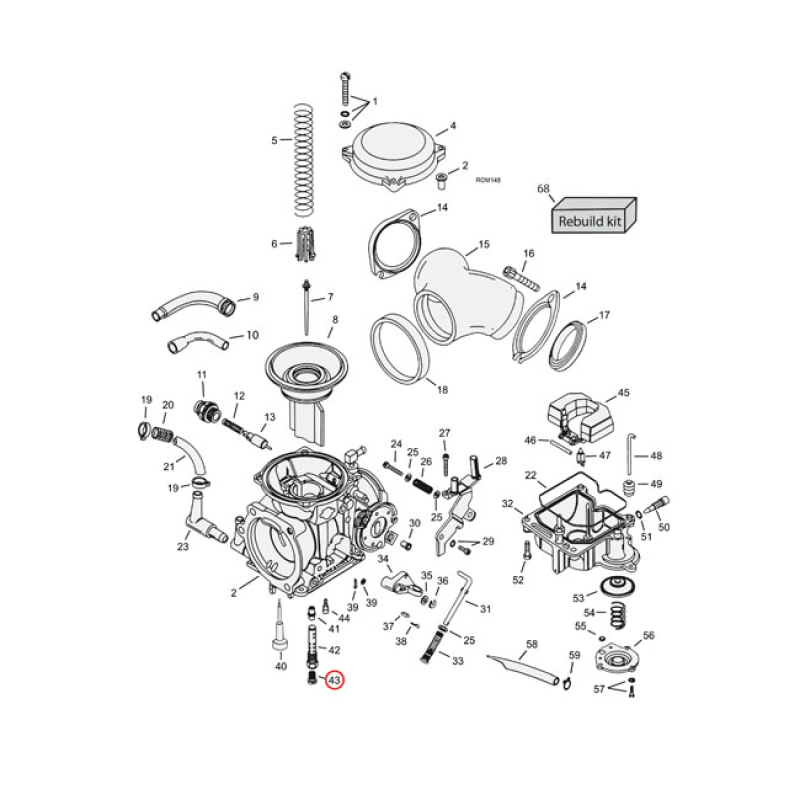 CVP, MAIN JET CV CARB .195 917083