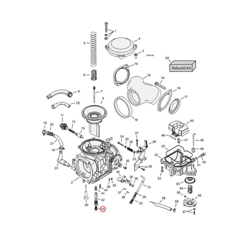 CVP, MAIN JET CV CARB .185 917088