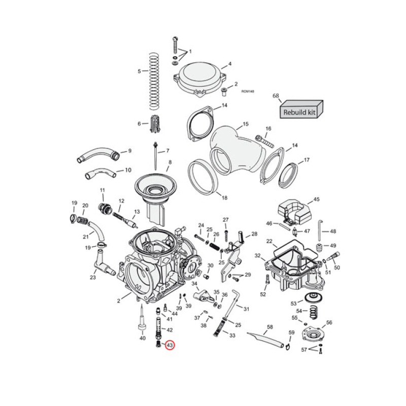 CVP, MAIN JET CV CARB .190 917089