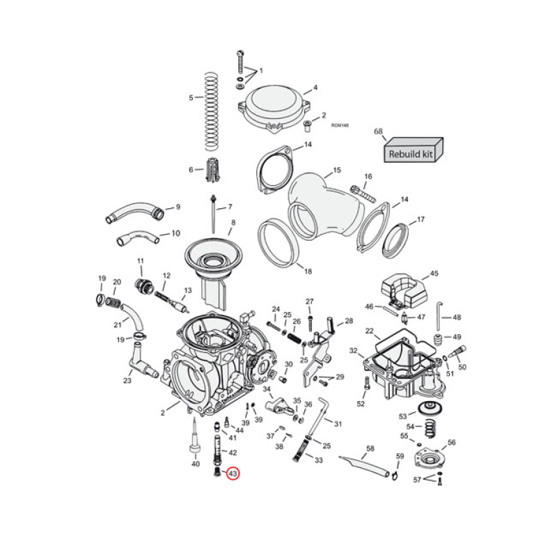 CVP, MAIN JET CV CARB .195 917090