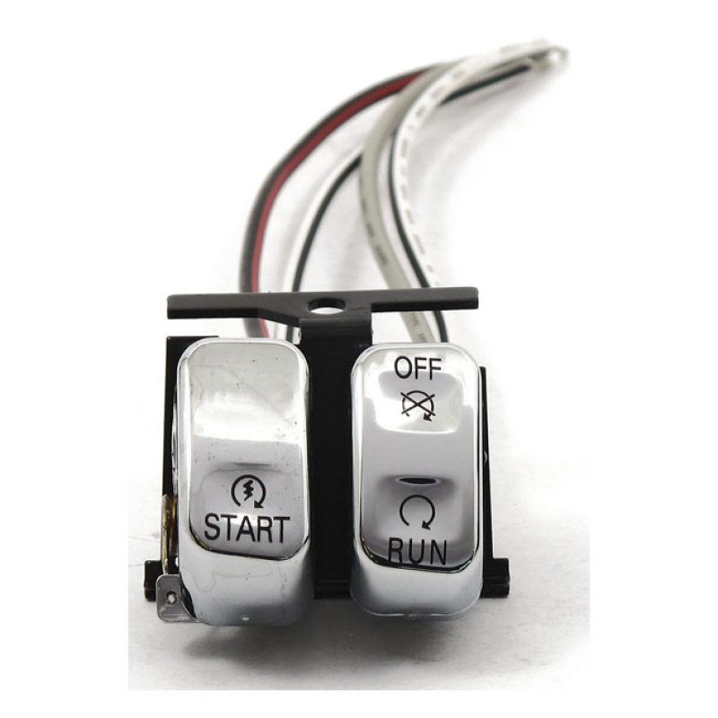 H/B SWITCH CHROME, RUN/OFF/START 920094