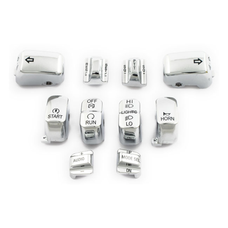 HANDLEBAR SWITCH CAP KIT, CHROME 920110