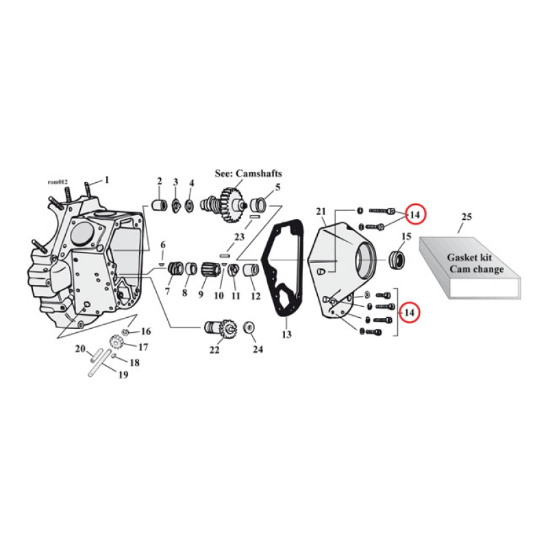 B.T. CAM COVER MOUNT KIT, SS ALLEN 920136