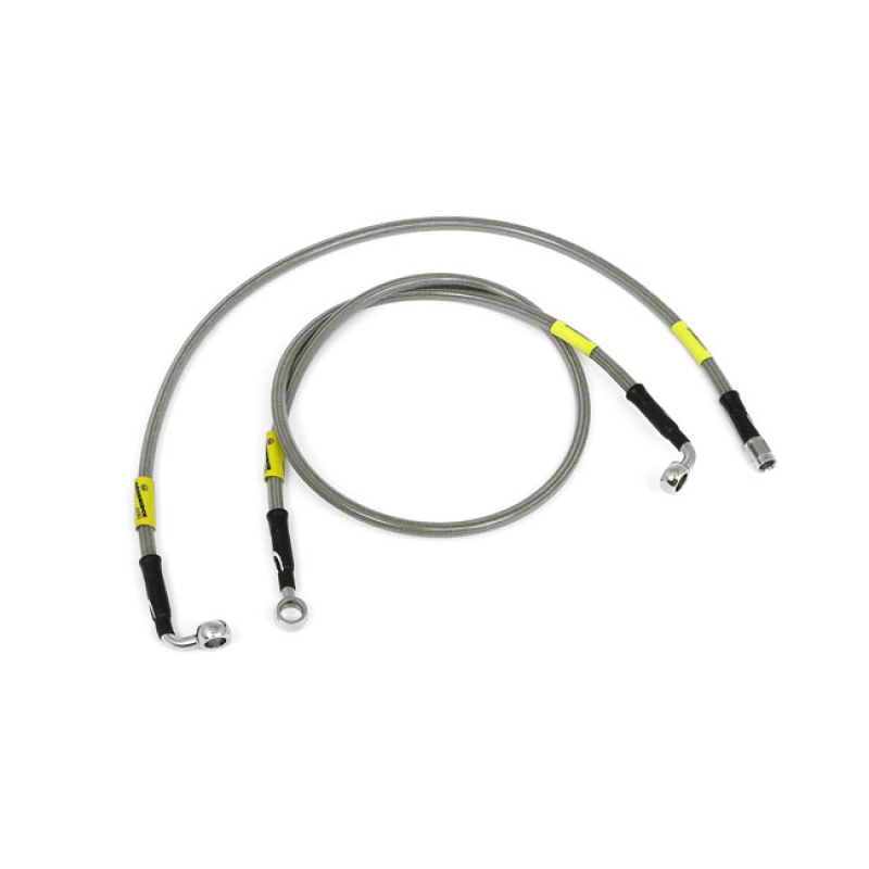 GOODRIDGE BRAKE LINE FRONT, STAINLESS CLEAR COATED STAINLESS CLEARCOAT 920691