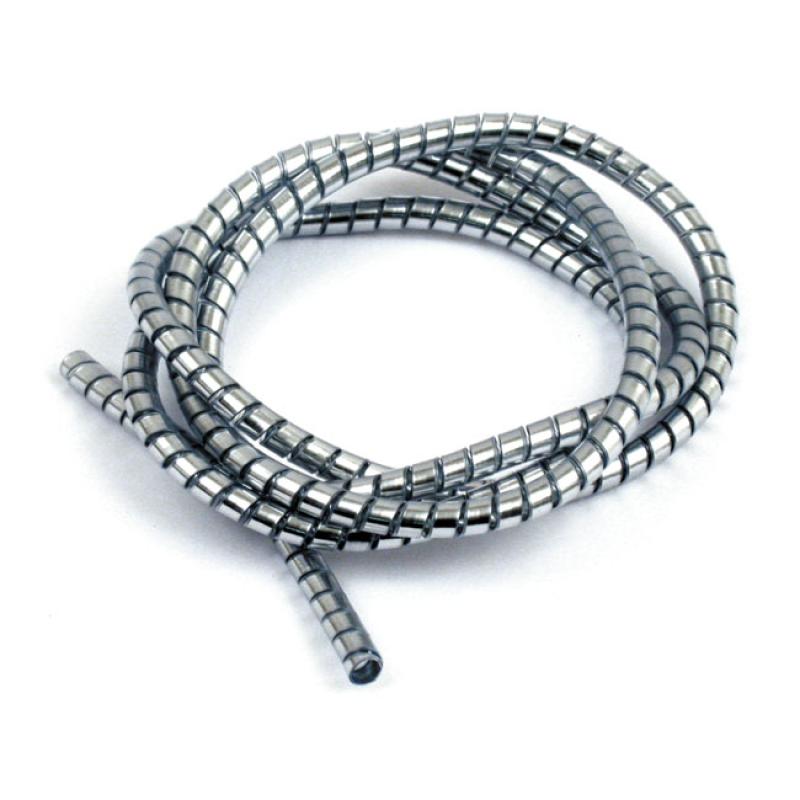 CHROME CABLE & WIRE COVER, 5FT. (150CM). 6MM ID CLASSIC CHROMED PLASTI 920911