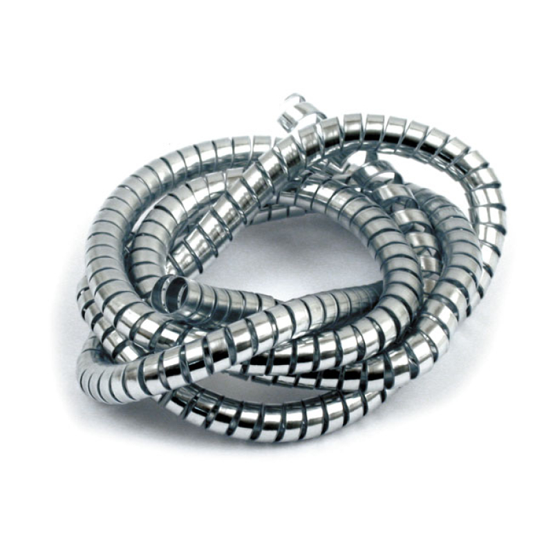 CHROME CABLE & WIRE COVER, 5FT. (150CM). 10MM ID CLASSIC CHROMED PLAST 920912