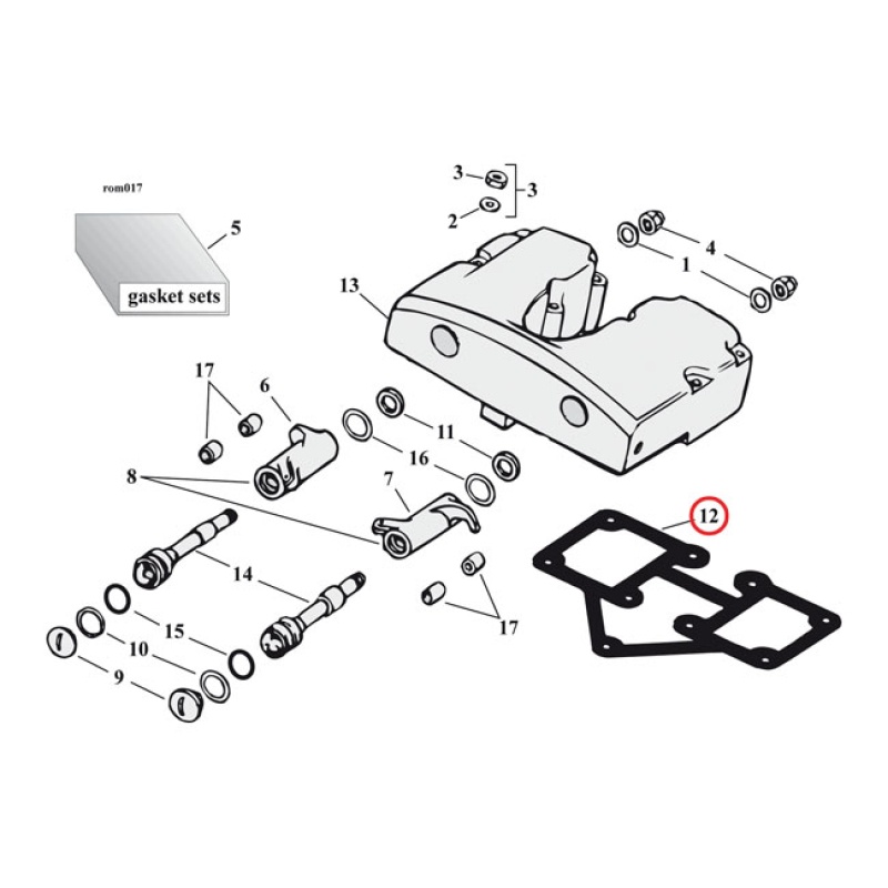 S&S ROCKER COVER GASKETS 920953