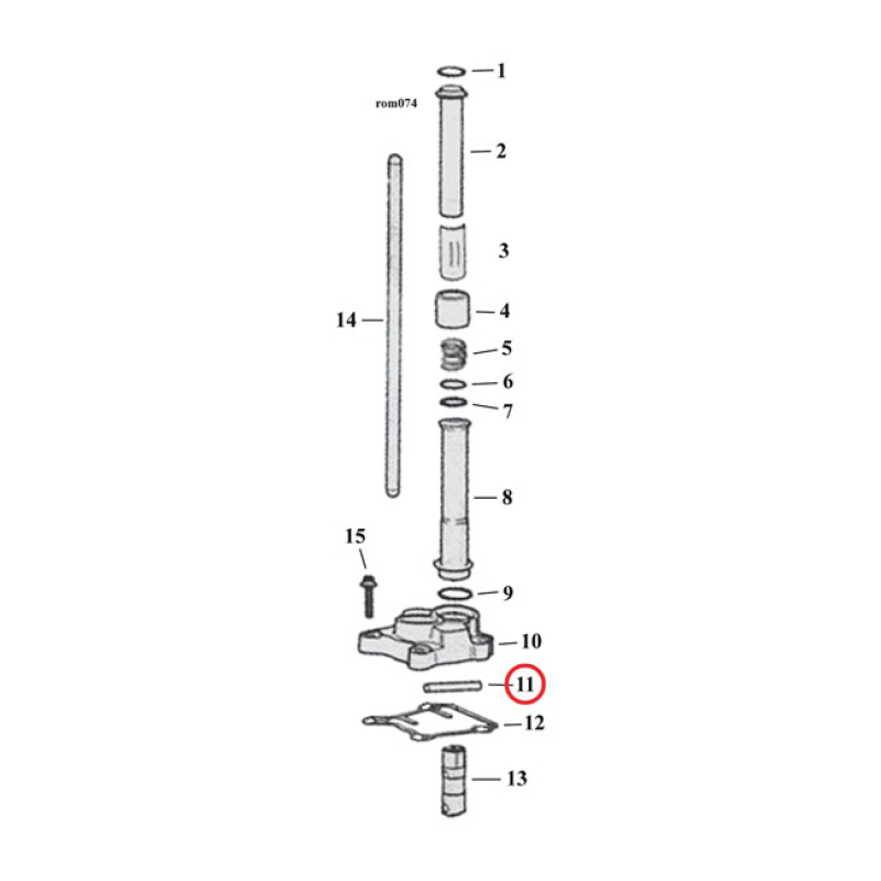 ANTI ROTATION PIN, HYDR. TAPPET ASSY 921075