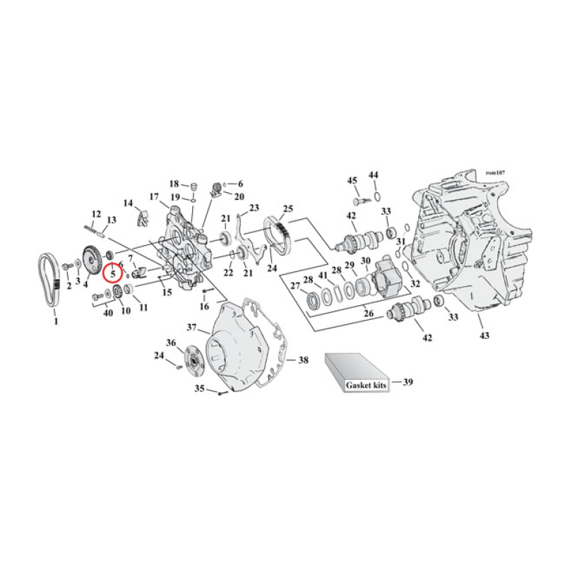 NOKKA-AKSELIN VETORATTAAN SHIMMI - SPACER CAM DRIVE GEAR .0350 INCH 921154