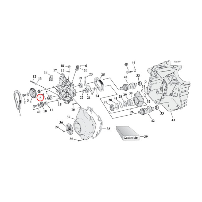 NOKKA-AKSELIN VETORATTAAN SHIMMI - SPACER CAM DRIVE GEAR .365 INCH 921157