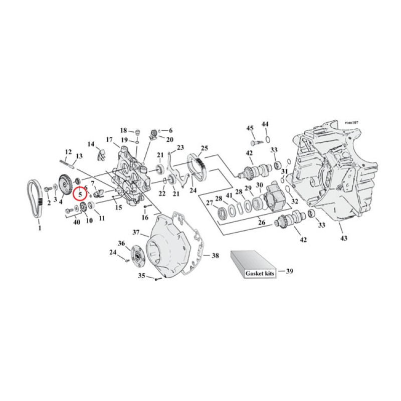 SPACER, CAM DRIVE GEAR .307&quot; 921305