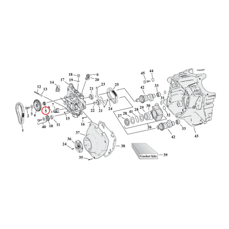 SPACER, CAM DRIVE GEAR .317&quot; 921306