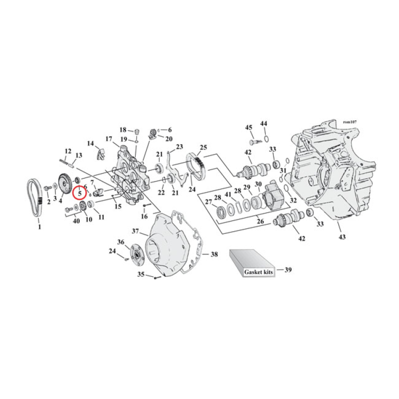 SPACER, CAM DRIVE GEAR .327&quot; 921307