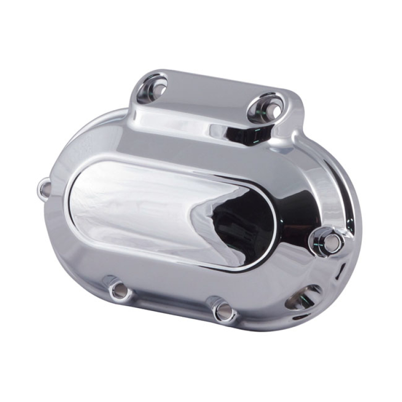 TRANSMISSION END COVER SMOOTH, CABLE CLUTCH. CHROME 921450