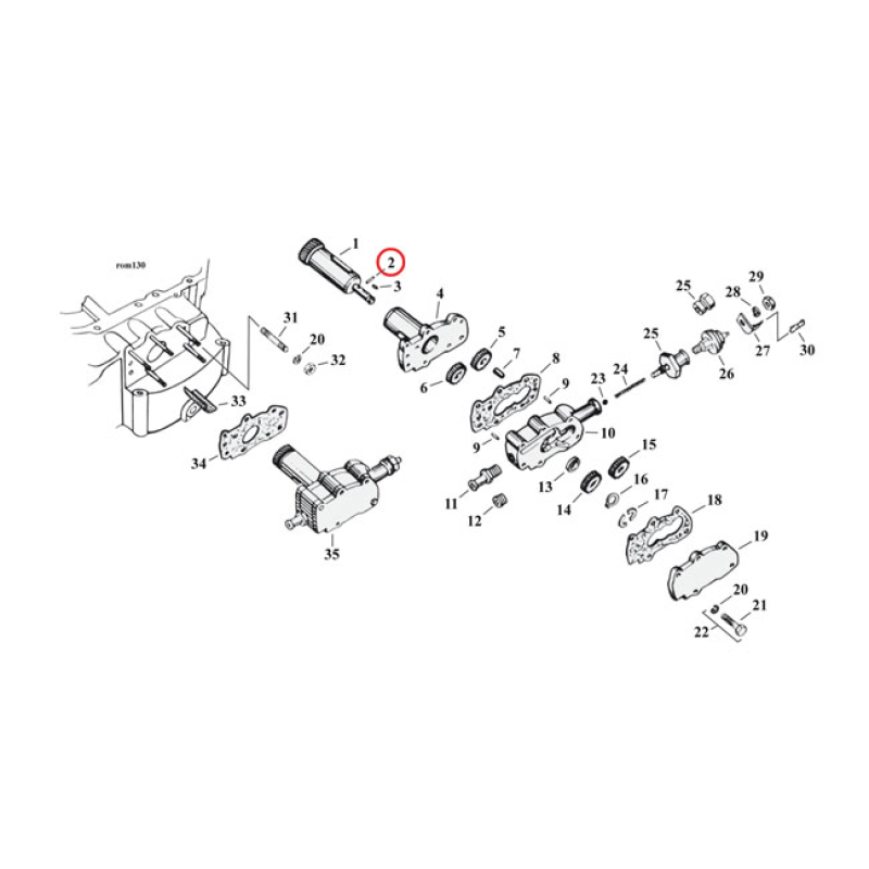 DOWEL PIN, OIL PUMP FEED GEAR 921524