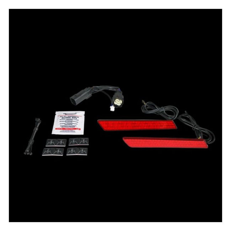 CUSTOM DYNAMICS SADDLEBAG LATCH LED LIGHTZ, RED LENS SADDLEBAG LED LAT 922662