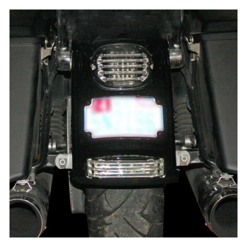CUSTOM DYNAMICS, PROBEAMÂ® REAR LED FENDER TIP. SMOKE LENS GLOSS BLACK 922666