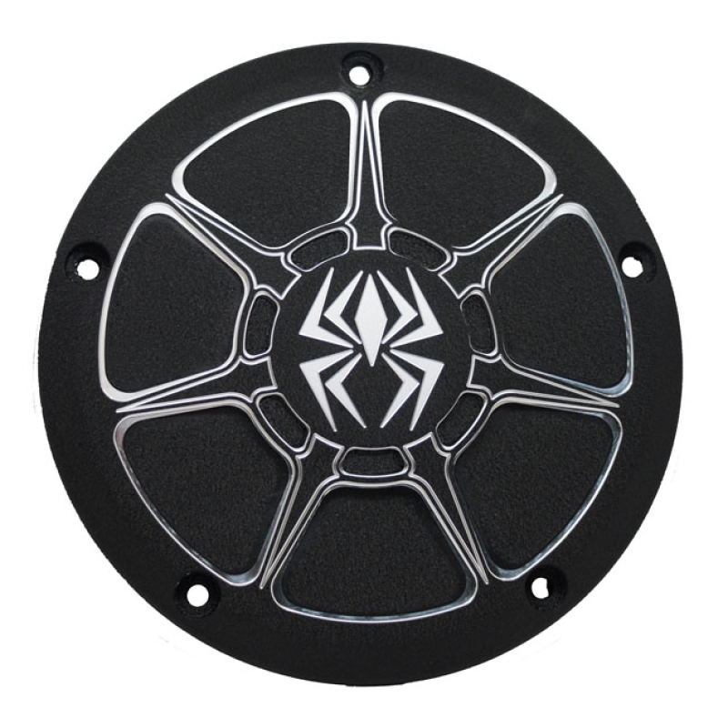 REKLUSE, DERBY COVER. WRINKLE BLACK CONTRAST MACHINED FINISH WITH THE 923273