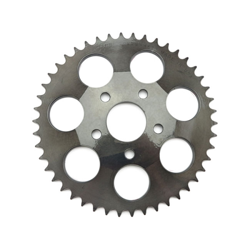 PBI REAR SPROCKET BLACK ZINC STEEL, 46T 923293