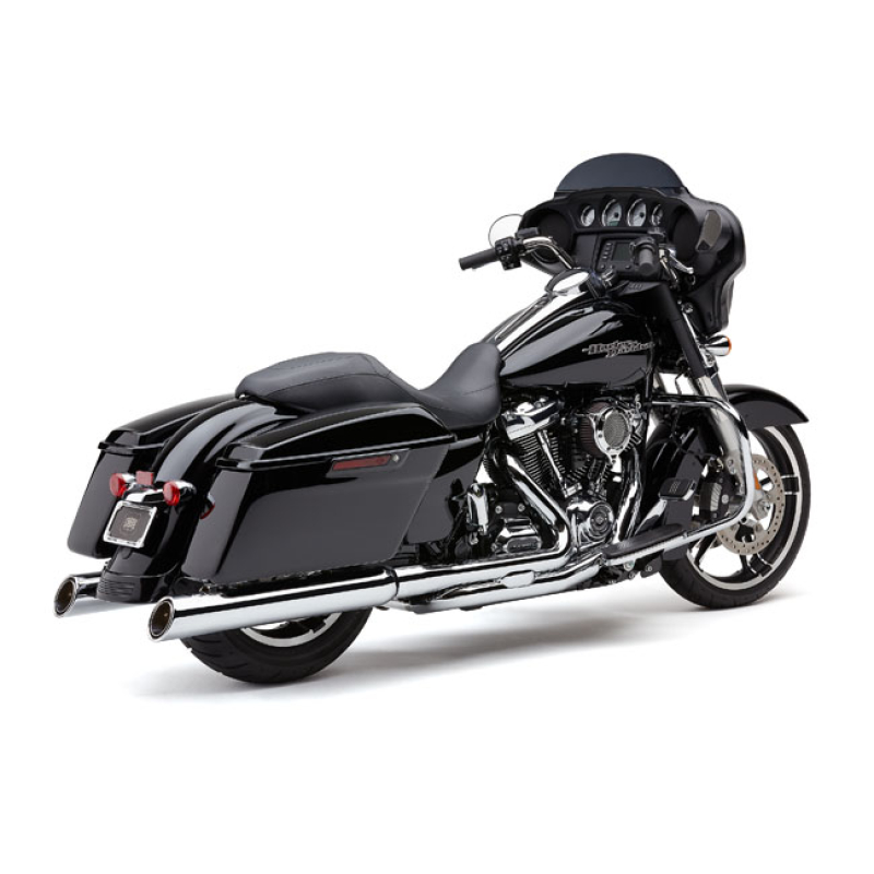 COBRA, 909 UPPER CUT 4&quot; SLIP-ON MUFFLERS. CHROME 923336