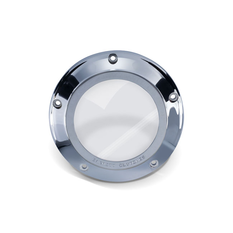 BARNETT, CLEAR DERBY COVER. CHROME CHROME PLATED BILLET ALUMINUM. THE 923385