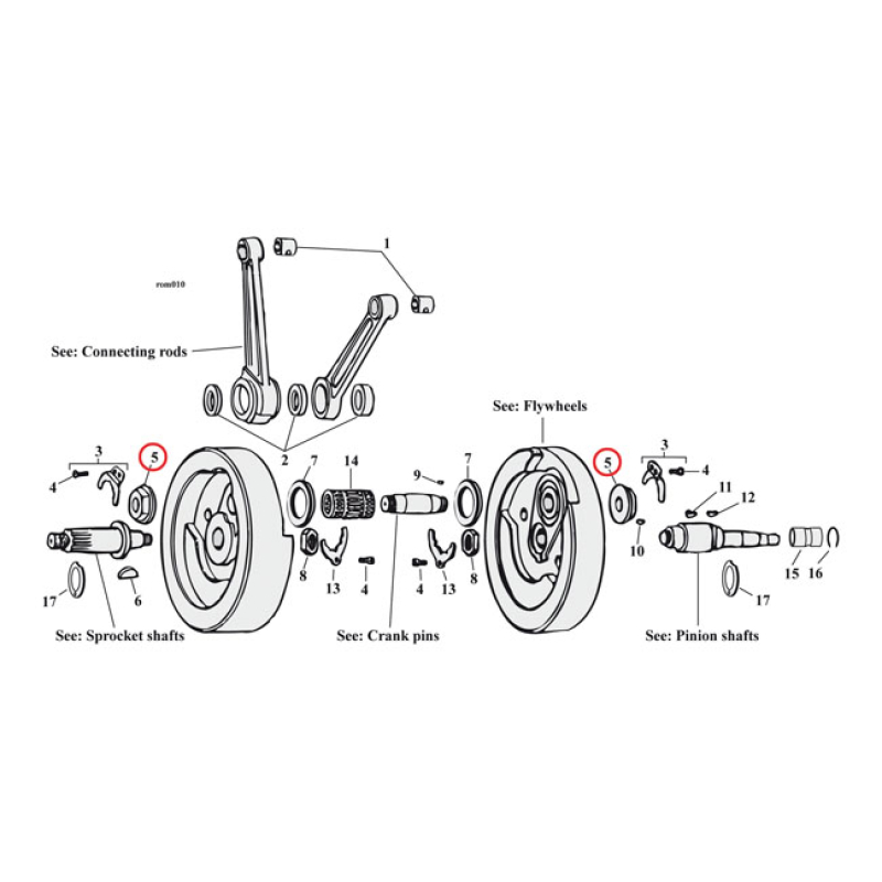 NUT, CRANKPIN 923969