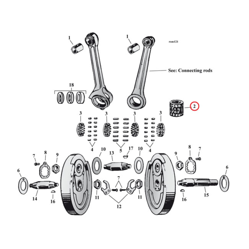 CONNECTING ROD ROLLER & RETAINER KIT 924374