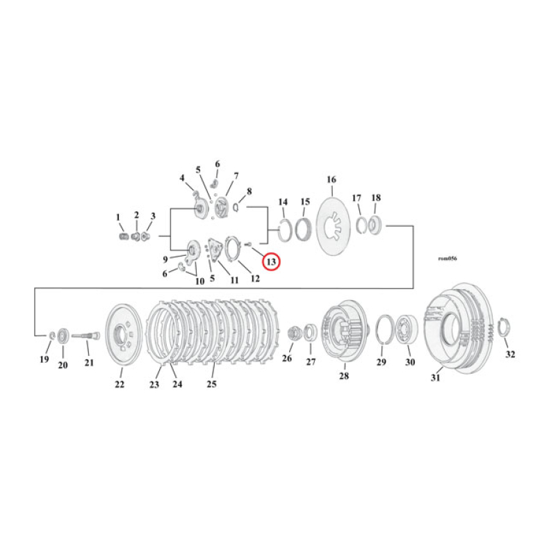 BOLT, CLUTCH RAMP LOCKPLATE 925449
